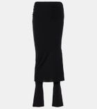 Alaïa Ruched wool-blend skirt pants