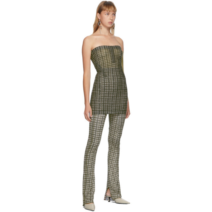 【正規店出品】KNWLS SD0MICHECK SKINN DRESS GINGHAM CHECK KNWLS_AW24_Skinn-Dress_Halcyon