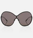 Alaïa Lettering Logo oversized sunglasses