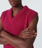 Jil Sander Mohair and wool sweater vest