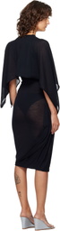 Paloma Wool Black Willy Midi Dress