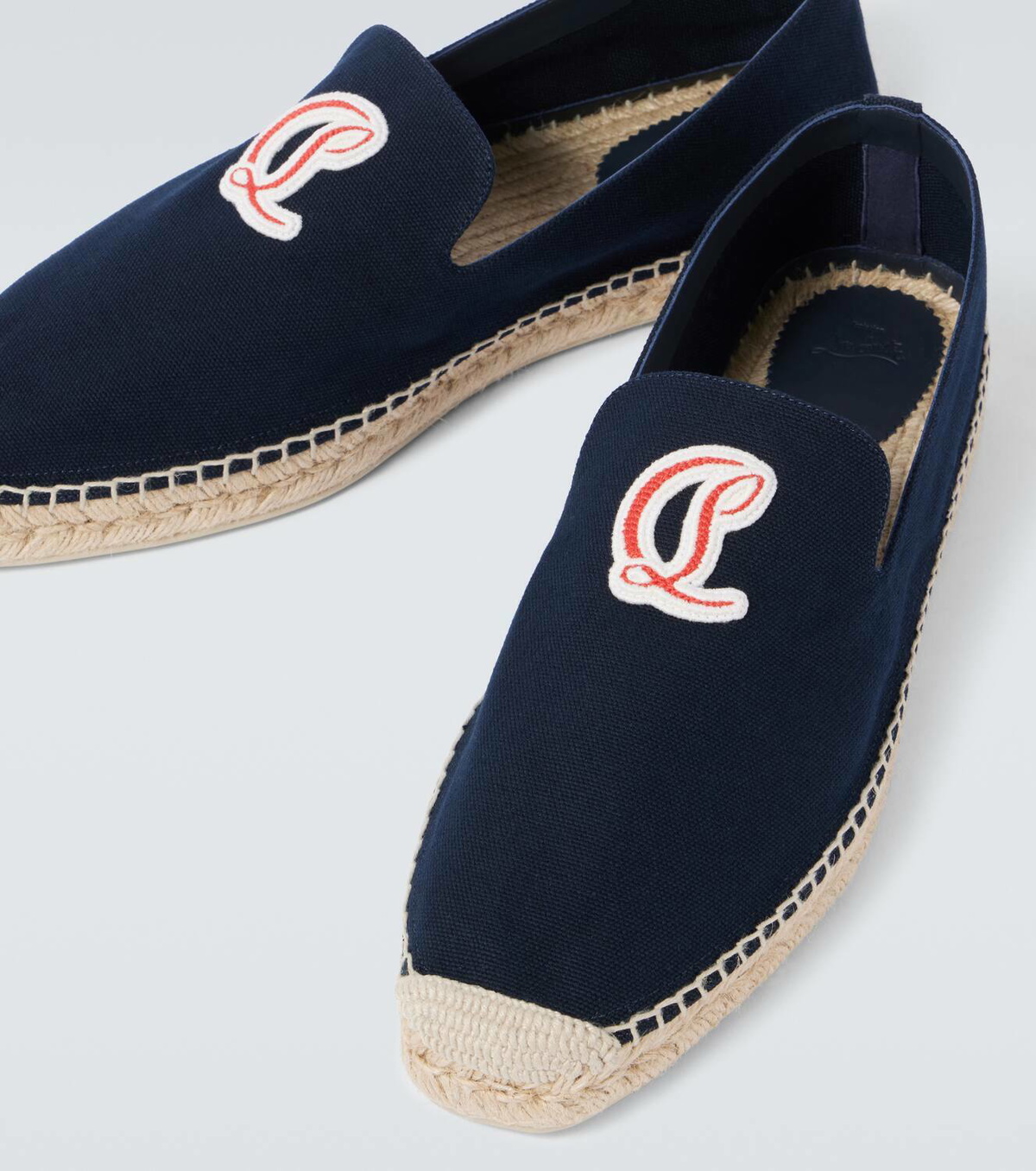 Christian Louboutin Nanou Mooncrest canvas espadrilles