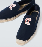 Christian Louboutin Nanou Mooncrest canvas espadrilles