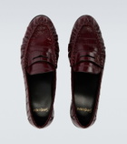 Saint Laurent Le Loafer eel leather penny loafers