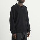 Fear of God ESSENTIALS Men's Signature 90s Knit Polo in Vintage Black