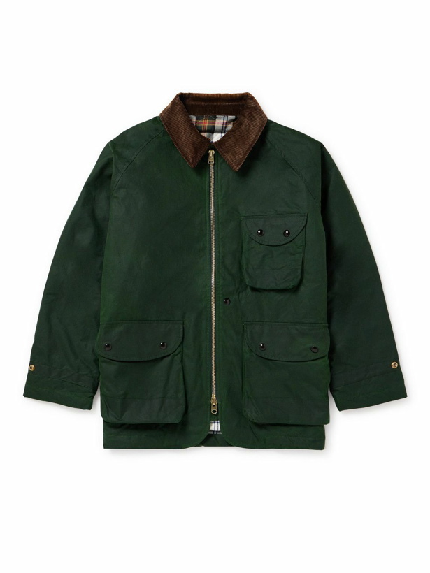 Photo: Drake's - Corduroy-Trimmed Waxed-Cotton Jacket - Unknown