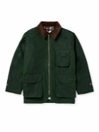 Drake's - Corduroy-Trimmed Waxed-Cotton Jacket - Unknown