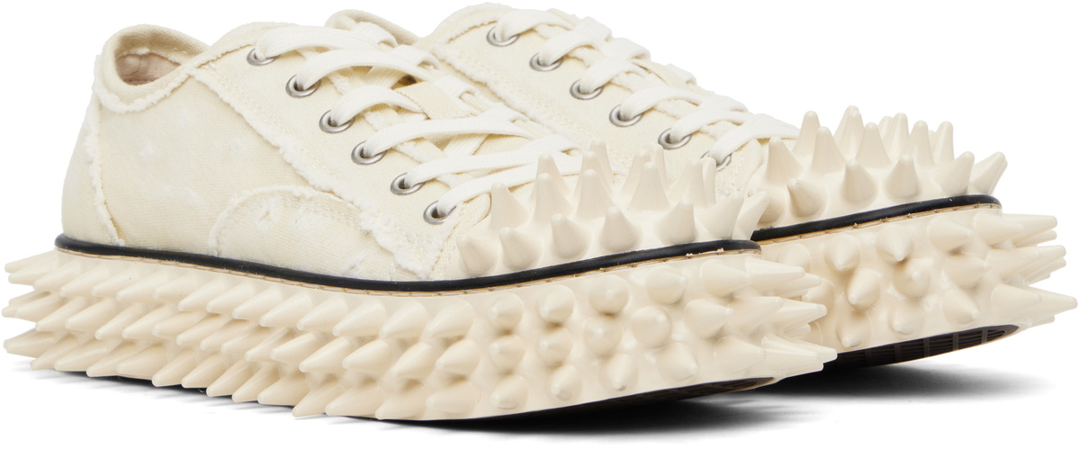doublet Off-White Spiky Canvas Sneakers