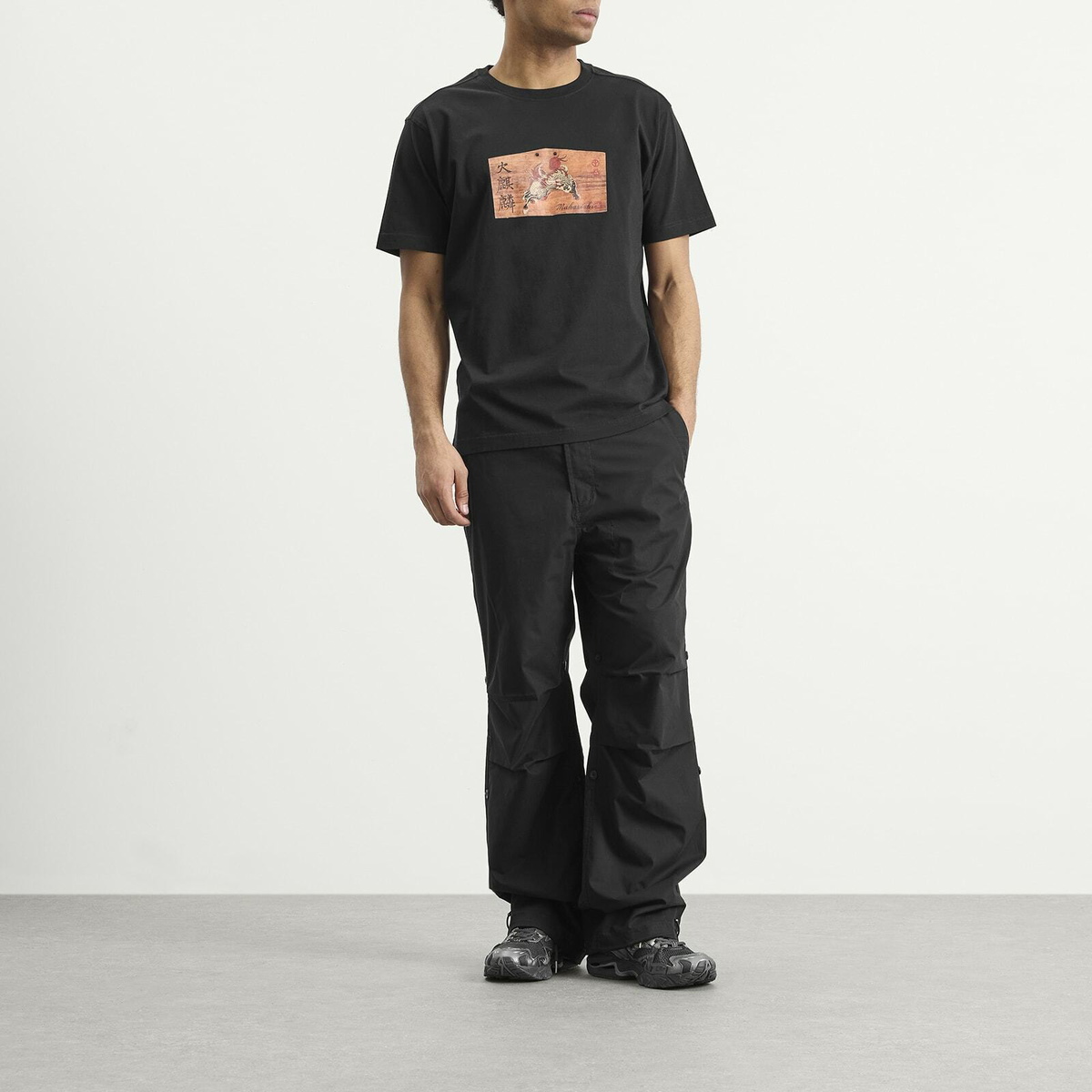 Maharishi Men's Ema Kirin Plaque T-Shirt in Black