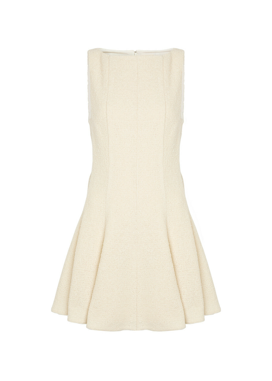 Khaite Mags Bouclé Mini Dress Natural