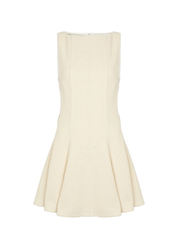 Photo: Khaite Mags Bouclé Mini Dress Natural
