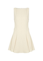 Khaite Mags Bouclé Mini Dress Natural
