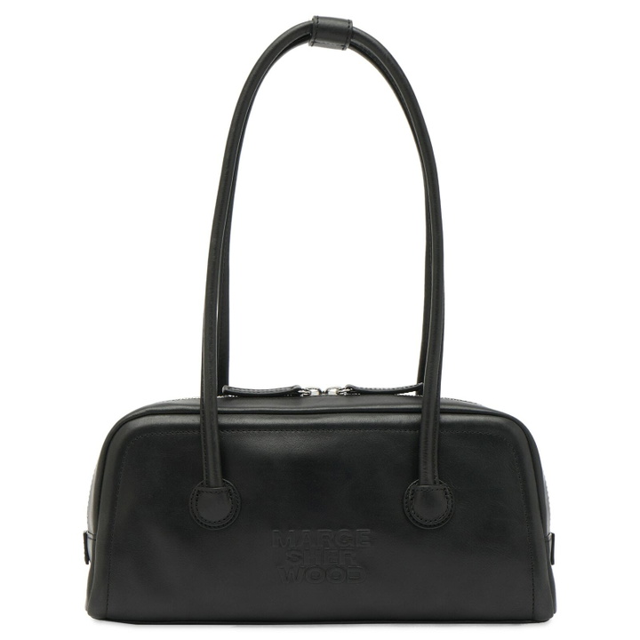 Photo: MARGESHERWOOD Women's Soft Boston EW Bag in Black Pull-Up 