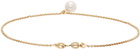 Sophie Bille Brahe Gold Akoya Pearl Palme De Pied Anklet