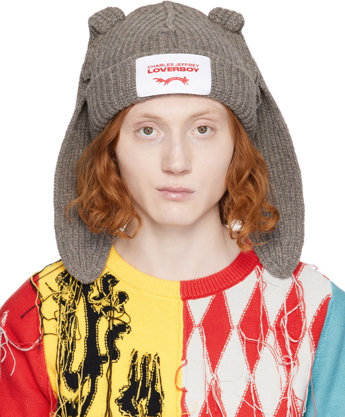 Photo: Charles Jeffrey LOVERBOY SSENSE Exclusive Gray Ears Beanie