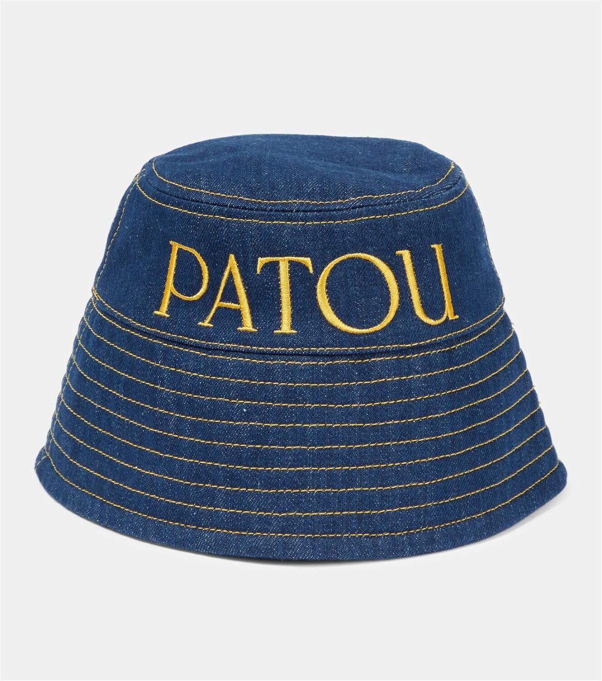 Patou Logo denim bucket hat Patou