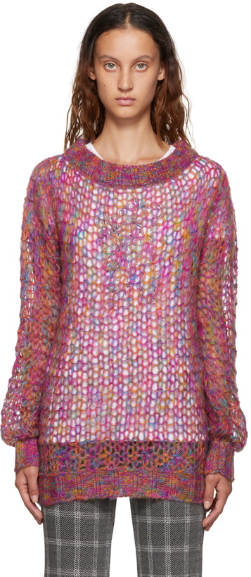 Photo: Anna Sui Multicolor Boatneck Sweater