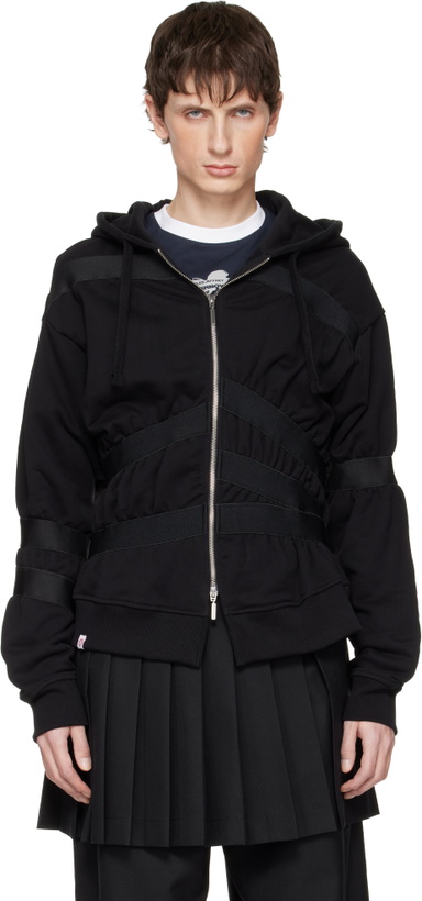 Photo: Charles Jeffrey LOVERBOY Black Taped Up Hoodie