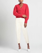 Alessia Santi Womens Pants Ivory