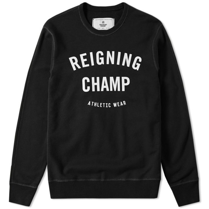 Photo: Reigning Champ Gym Logo Crew Sweat