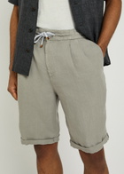 Brunello Cucinelli Bermuda Linen Shorts Khaki