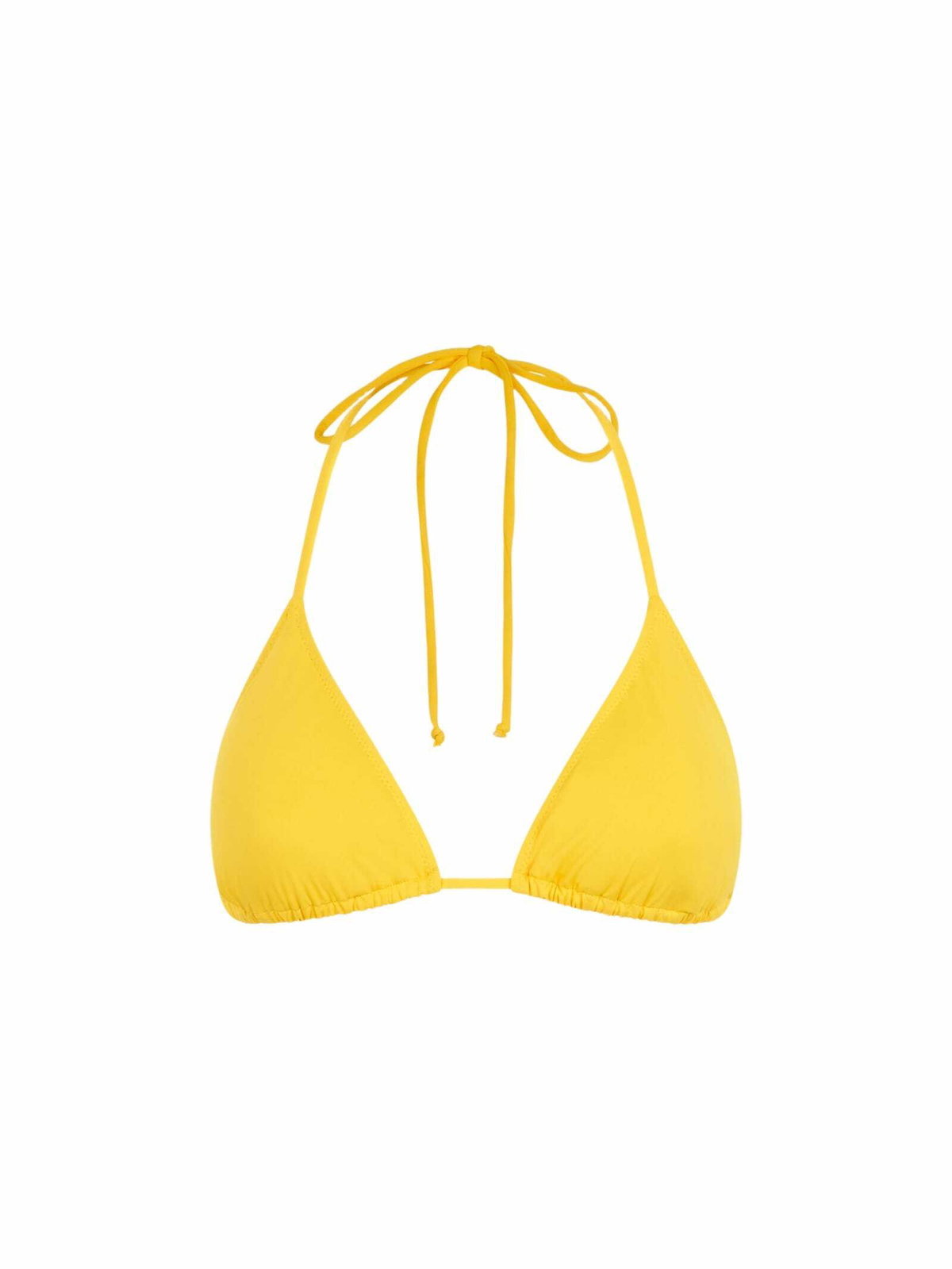 MC2 Saint Barth Woman Yellow Triangle Top Swimsuit MC2 Saint Barth