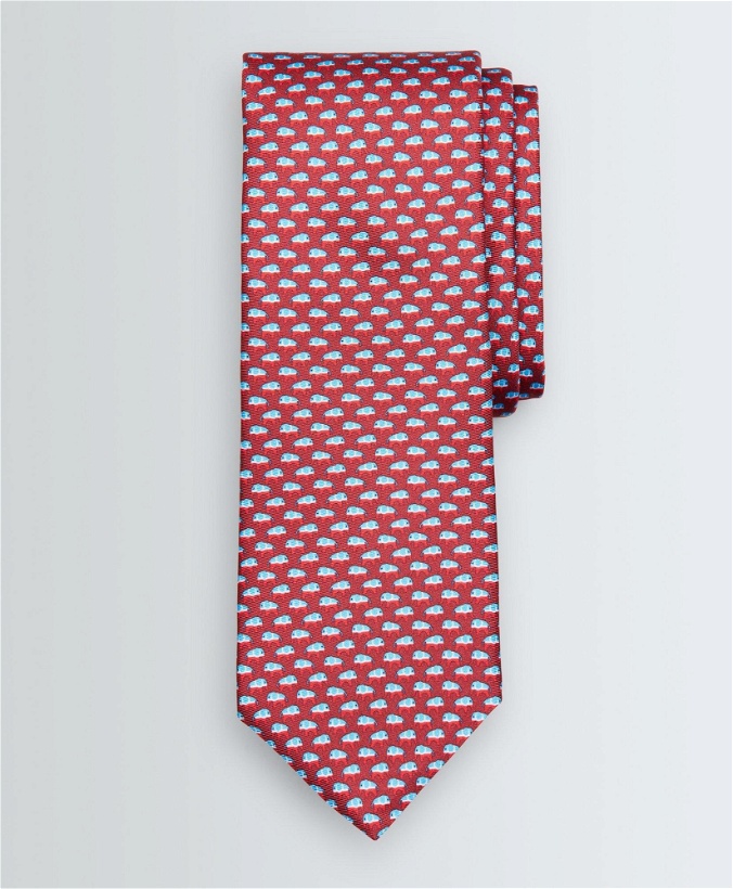 Photo: Brooks Brothers Men's Elephant-Patterned Tie | Red
