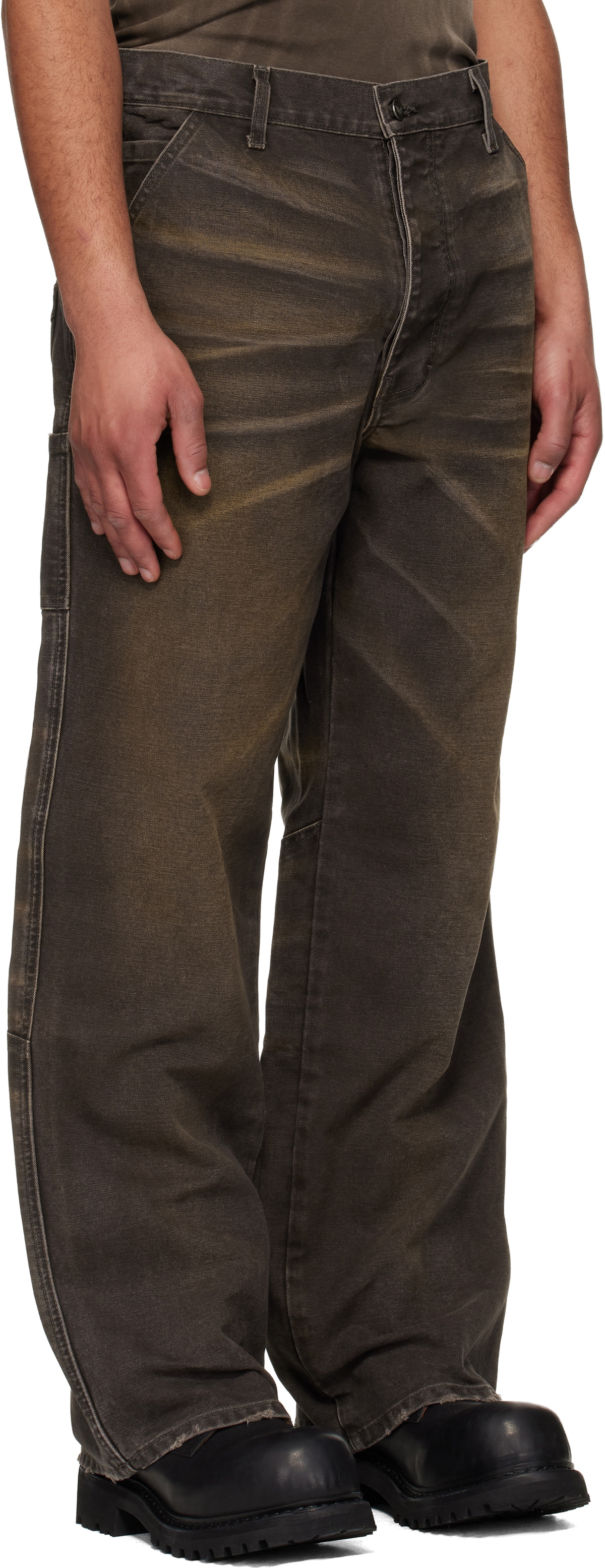 ALEXANDER DIGENOVA Brown Underground Vintage Trousers