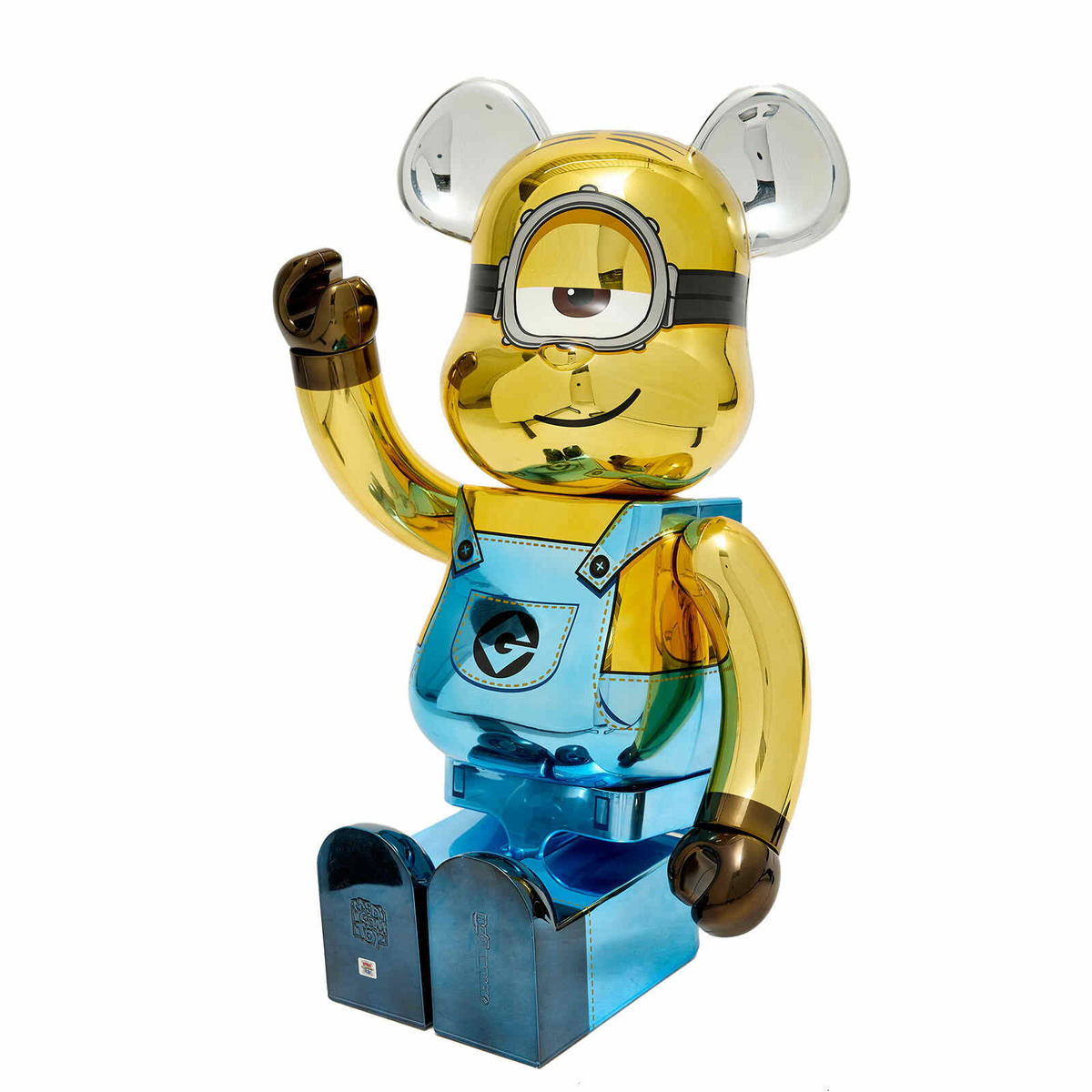 Medicom Stuart Chrome Version Be@rbrick 1000% in Gold Medicom