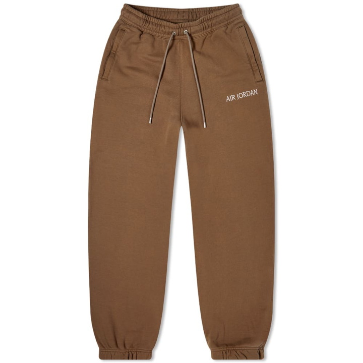 Photo: Air Jordan Men's W Wordmark Fleece Sweat Pant in Palomino/Sail