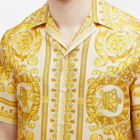 Versace Men's Baroque '92 Silk Vacation Shirt in Champagne