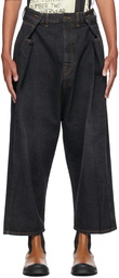 Loewe Black Cropped Low Crotch Jeans