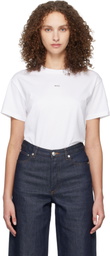 A.P.C. White Boxy Micro Logo T-shirt