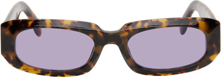 Photo: Palm Angels Brown Noah Sunglasses