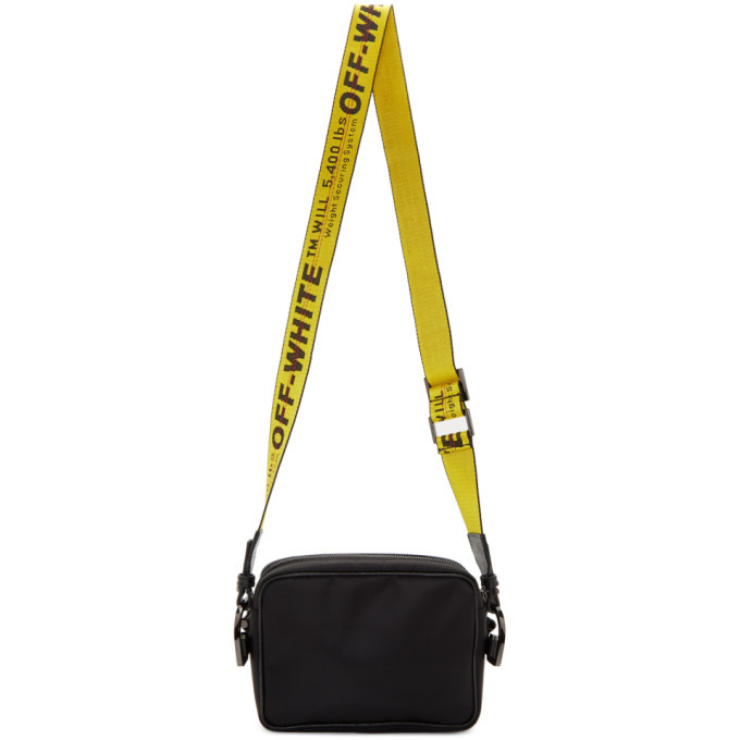 Off White Black Industrial Crossbody Bag Off White