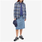 A.P.C. Valerian Check Overshirt in Blue