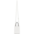 Balenciaga White Shopping Phone Holder Bag