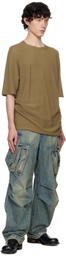 DEVOA Blue Denim Cargo Pants