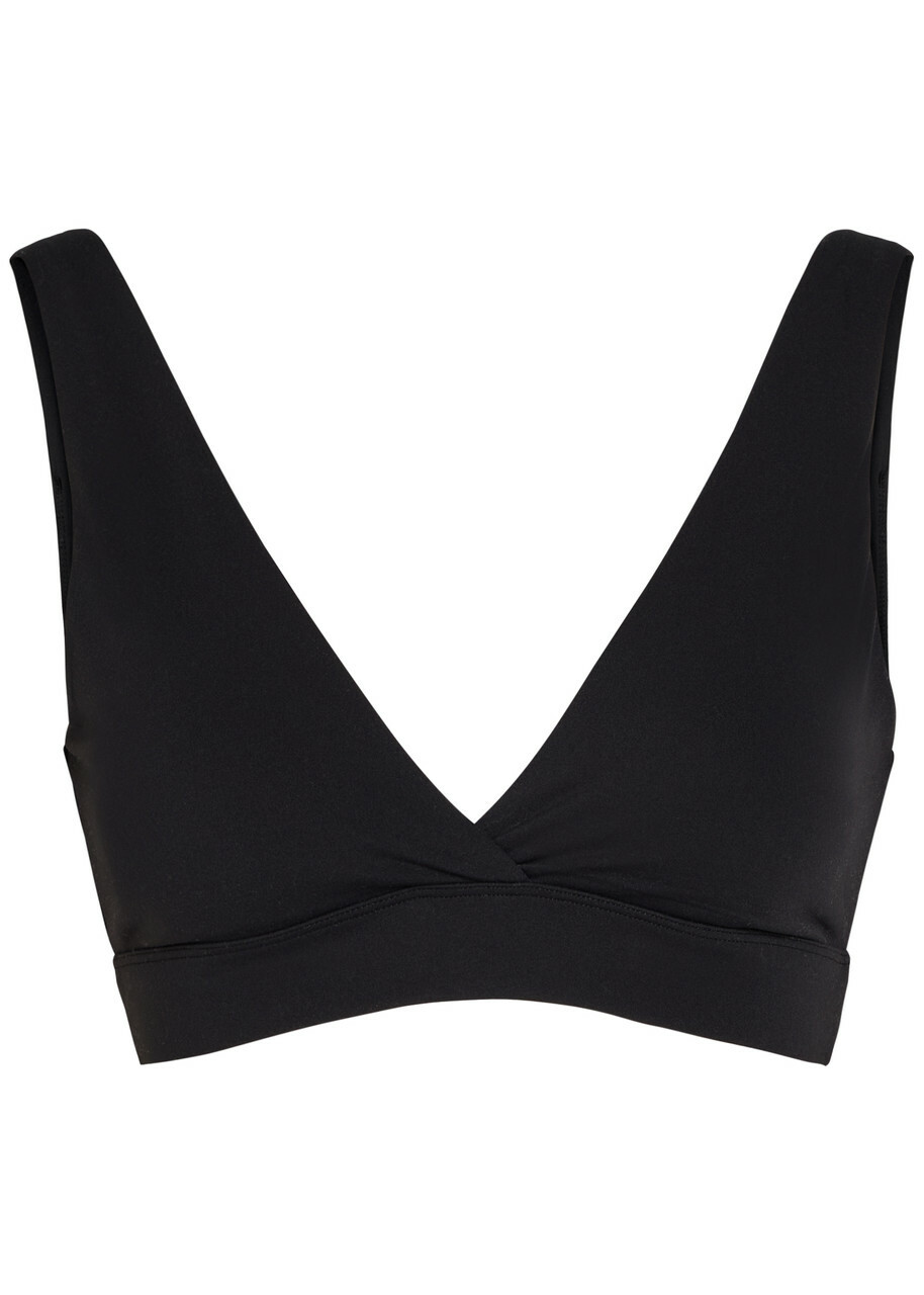 Tala Dayflex V-neck Stretch-jersey Sports bra Black