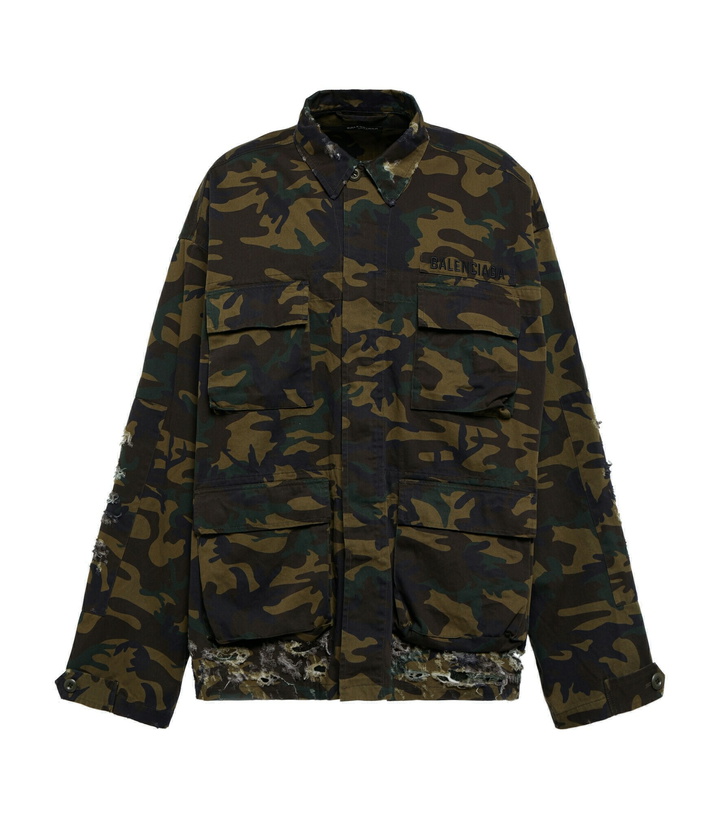 Photo: Balenciaga - Camouflage cotton overshirt