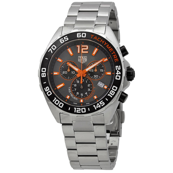 Photo: Tag Heuer Formula 1 Chronograph Quartz Grey Dial Mens Watch caz101ah.ba0842