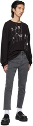 Enfants Riches Déprimés Black Graphic Surveillance Long Sleeve T-Shirt