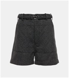 Plan C - Wool and cotton Bermuda shorts