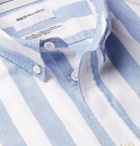 Norse Projects - Theo Button-Down Collar Striped Cotton Oxford Shirt - Blue