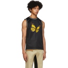 Palm Angels Black Butterfly Tank Top