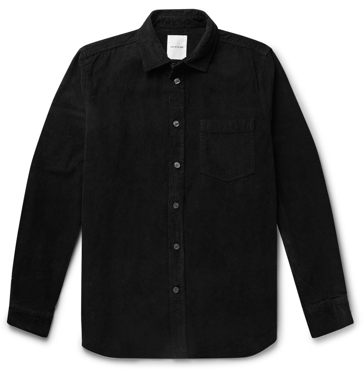 Photo: Wood Wood - Aske Cotton-Corduroy Overshirt - Black