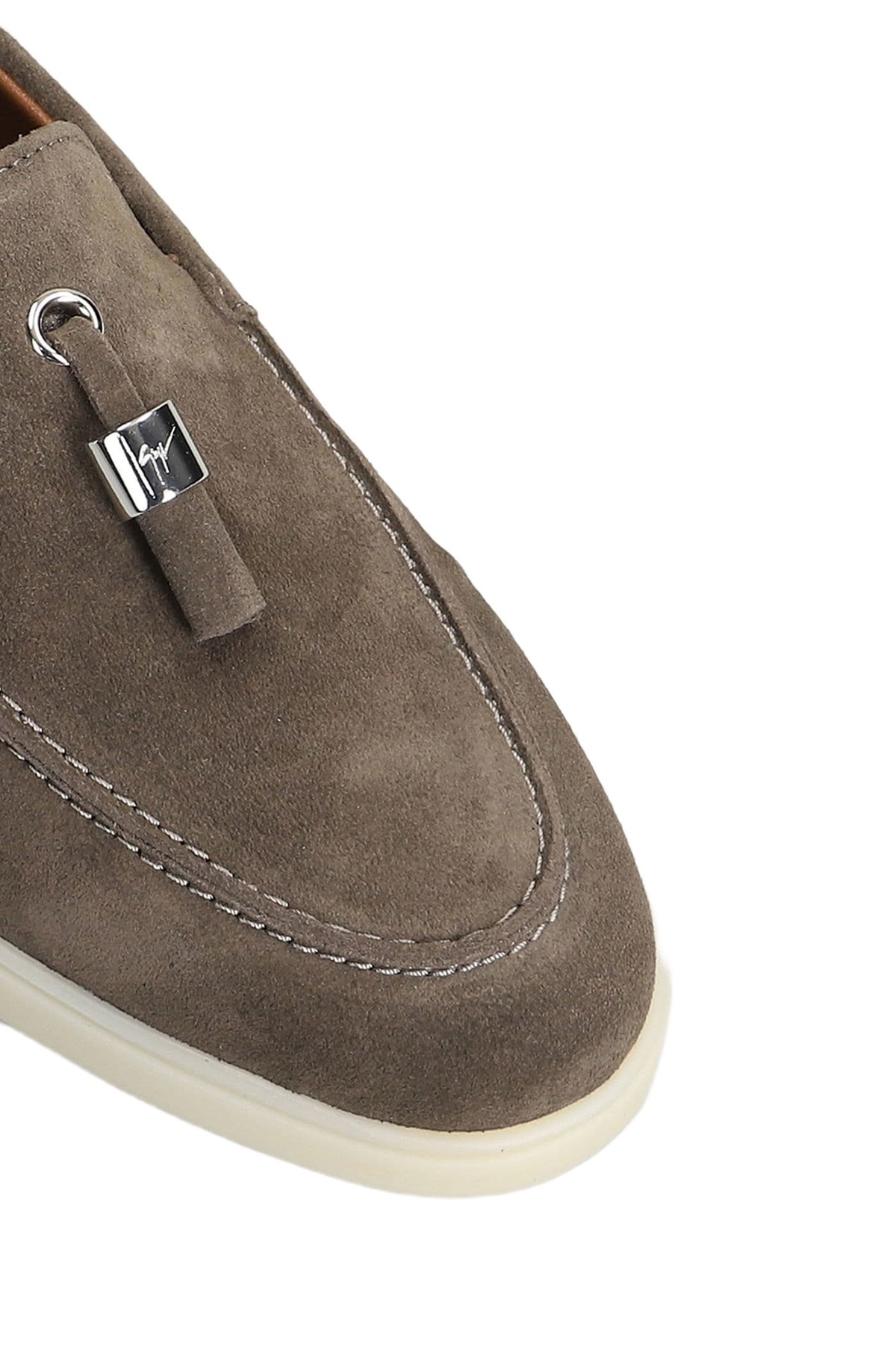 Giuseppe Zanotti The Maui Loafers In Beige Suede
