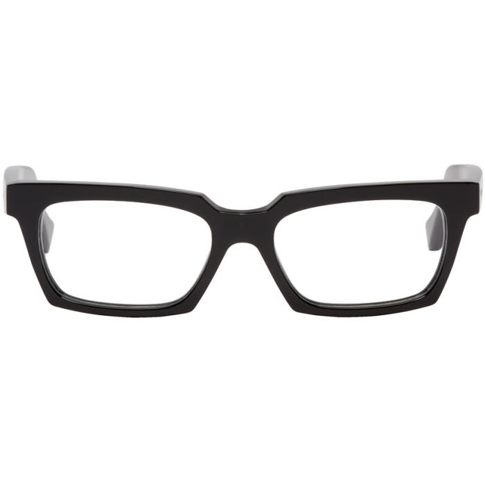 Photo: Balenciaga Black Rectangle Glasses 