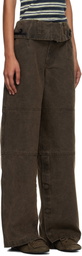 Andersson Bell Brown Folded Work Trousers