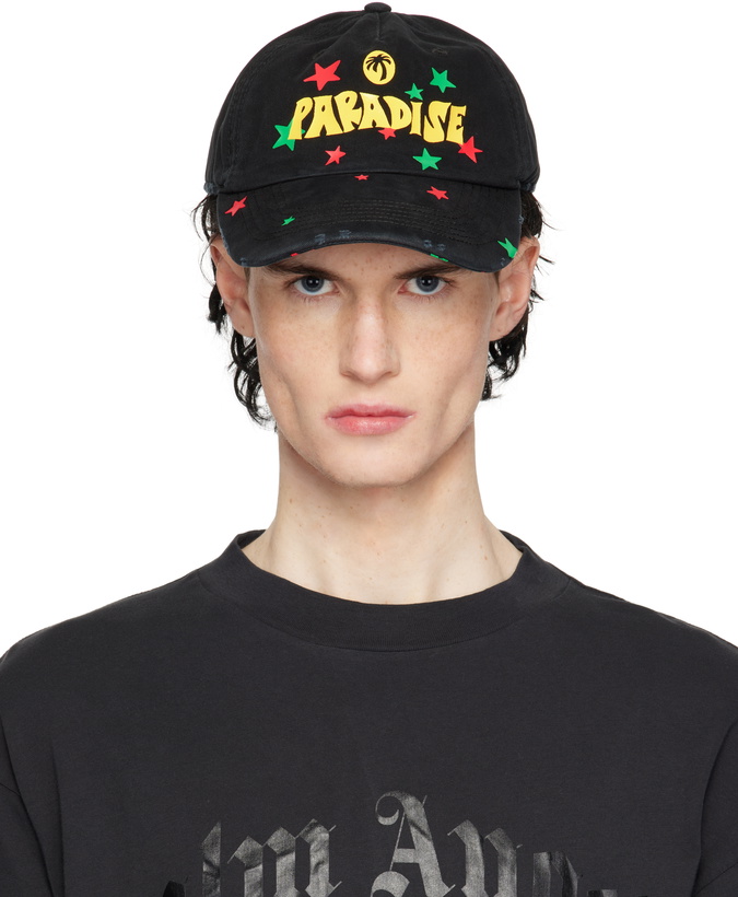 Photo: Palm Angels Black 'Paradise' Palm Cap
